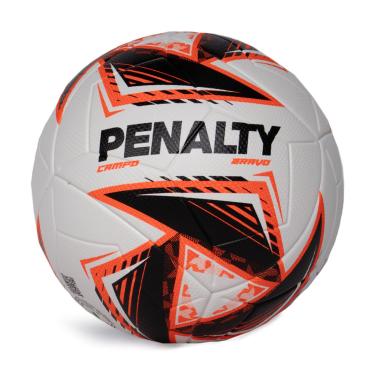 Imagem de Bola de Futebol de Campo Penalty Bravo XXV Branco/laranja  unissex