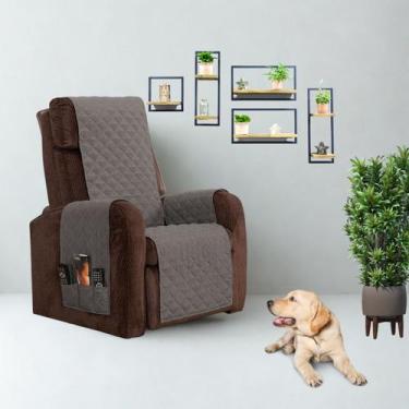 Imagem de Capa Protetora de Poltrona 1 Lugar Classic Matelada com Bolsos - MR EN