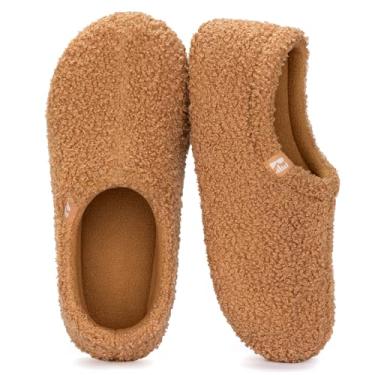 Imagem de RockDove Pantufa feminina de lã fechada nas costas, Bronzeado, 9-10