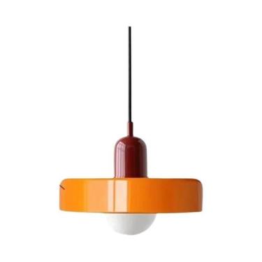 Imagem de Luminária Pendente De Vidro Nórdico Retrô E27 Led Lustre Para Sala De 