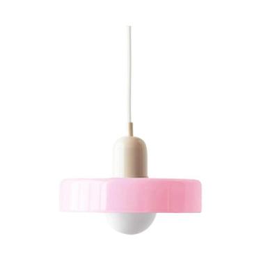 Imagem de Luminária Pendente De Vidro Nórdico Retrô E27 Led Lustre Para Sala De 