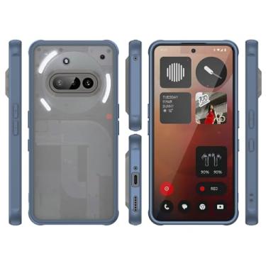 Imagem de Capa compatível com Nothing Phone (3A), compatível com Nothing Phone 3a A509 capa protetora antiqueda e absorção de choque azul