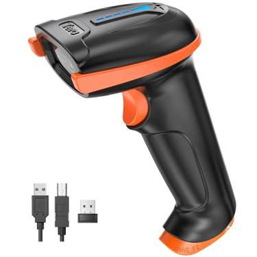 Imagem de Tera Scanner de código de barras QR 1D 2D sem fio e com fio com indicador de nível de bateria leitor de código de barras impresso digital leitor de código de barras portátil sem fio scanner de código de barras compacto Plug and Play modelo D5100