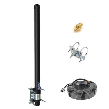 Imagem de Antena ADS-B 1090 MHz e 978 MHz Antena de banda dupla externa 7dBi alto ganho com cabo de 4,9 m SMA conector macho adaptador Mcx para receptor Flightaware ADSB RTL SDR rádio definido por software