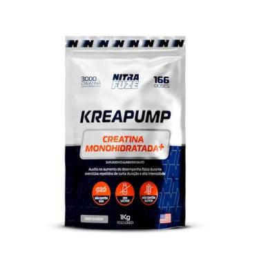 Imagem de KreaPump – Creatina Monohidratada + Pump | Suporte para Energia, Força sem limites e maior absorção | Performance Avançada em Treinos Intensos | NitraFuze (1kg - 166 doses, Sem sabor)