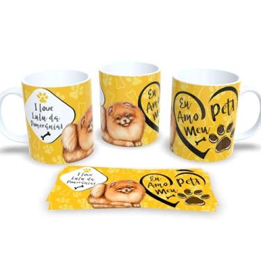 Imagem de Caneca Personalizada de Cachorro – Porcelana Branca com Estampa Pet (I Love Lulu da Pomerânia 2)