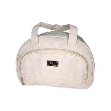 Imagem de Bolsa Térmica Premium 35x22x15cm – Lancheira Grande para Marmita, Trabalho, Passeio, Academia – Alça de Mão – Ideal para Refeições e Bebidas (Qualidade Durável) (Bege)