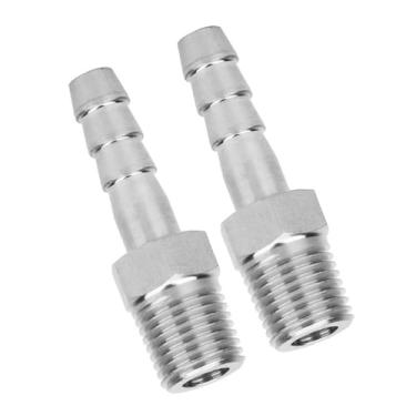 Imagem de Aramox Conexão de Plug -in Nos Compostos Articulares, Rosca Masculina BSPT de 1/4 de Polegada, Conexão para Agência de Ar Comprimida, Adequada para Dispositivos Pneumáticos (BSPT1/4-8mm)