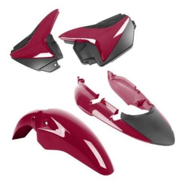 Imagem de Kit Carenagem Completa Moto Fan 150 11-12 Vermelha - ESTOQUE MOTOCICLO