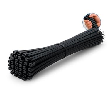 Imagem de kit 100 abra�adeira nylon presilha cinta plastica 7,2x50 cm enforca fita gato