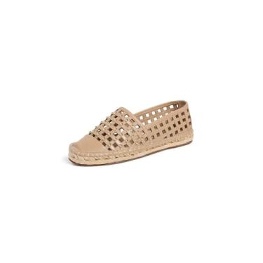 Imagem de Cinq à Sept Sapatilhas femininas Rochel Cage Studded Espadrille, Açúcar Mar, 40