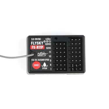 Imagem de Authticar Flysky FS-R11P Receiver, 11 Channel 2.4GHz Receiver for RC Car Boat, Long Range Radio Control Receiver with PWM PPM IBUS SBUS Output