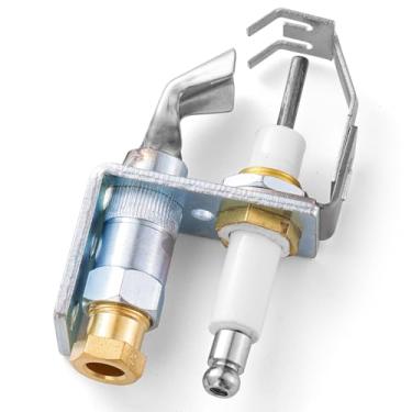 Imagem de Q345A1305 Queimador piloto tipo alvo cabeça de chama, conjunto de queimador piloto de gás natural e propano, queimador piloto em pé compatível com sistemas piloto intermitente Honeywell S86, S860