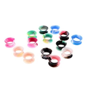 Imagem de Prettyia 7 pares de alargadores de orelha de gel de silicone de cores mistas para alargadores de orelha, não disponível,