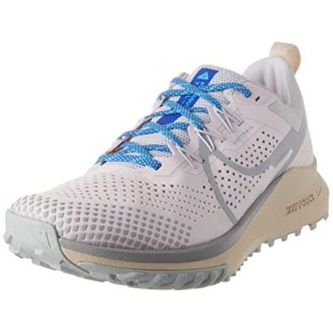 Imagem de Nike Tênis feminino React Pegasus Trail 4, Pearl Pink Wolf Grey Football Cinza, 34 BR