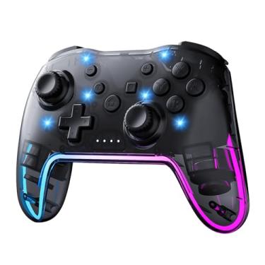 Imagem de Twylyte Wireless Controller for Switch/Lite/OLED & PC/iOS/Android, RGB Backlight with 7 Colors, Adjustable Turbo & Vibration, One-Button Wake-Up, Ergonomic Design for Switch/PC/Mobile Gaming