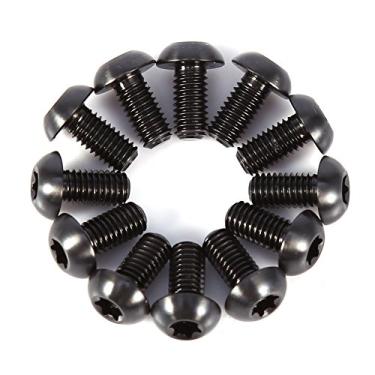 Imagem de T25 Liga de Titânio Parafusos de Bicicleta Prendedor 12pcs Parafusos Leve Resistente à Corrosão Resistente Esportes Corrida Automotiva (M5x10)