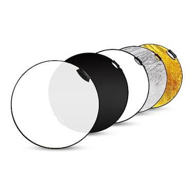 Imagem de Selens Refletor Redondo de Alça 5 em 1 Multidisco Dobrável com Estojo de Transporte para Fotografia de Estúdio Iluminação e Iluminação Externa, 24 Inch