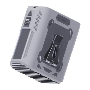 Imagem de NORMIA RITA Ventilador portátil ultraleve pescoço/cintura/desktop/função de iluminação portátil carregamento USB 5 velocidades ajustável deslocamento/escola fluxo de ar mãos-livres silencioso