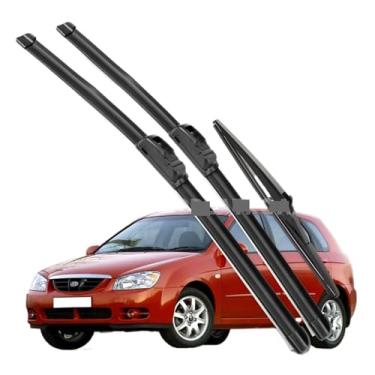 Imagem de Compatível com Kia Cerato Sephia Spectra LD 2003-2008 2004 Limpador de para-brisa dianteiro e traseiro, escovas de para-brisa, janelas, 24" + 16" + 14"