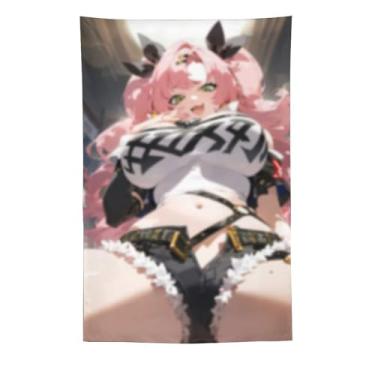 Imagem de LIEGBMEU Sexy Bikini Hot Anime Girl Tapeçaria 152.4 cm x 228.6 cm Interior Exterior Wall Quilt Art Decoração de Tapeçaria Caprichosa, AF267