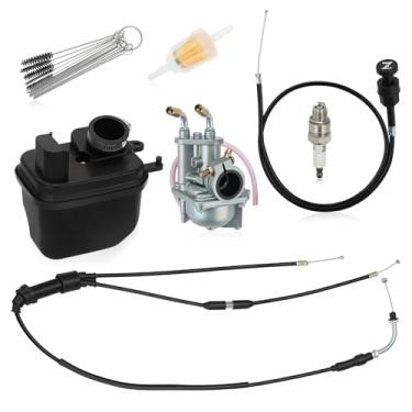Imagem de JAVIK Filtro de ar para carburador, 2 peças, cabo de carburador, vela de ignição para Yamaha PW50 2008-2009 2012-2024 O.E.M# 5PG-14101-11-00
