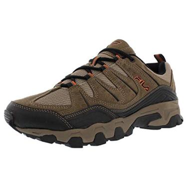 Imagem de Tênis de corrida masculino da Fila, Midland Trail, Brown/Orange, 9.5