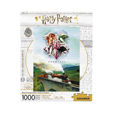 Imagem de AQUARIUS Quebra-Cabeça Harry Potter Trem Expresso De Hogwarts (Quebra-Cabeça 1000 Peças) - Produtos E Itens Colecionáveis Oficialmente Licenciados, Sem Reflexos, 20 X 28 Pol.