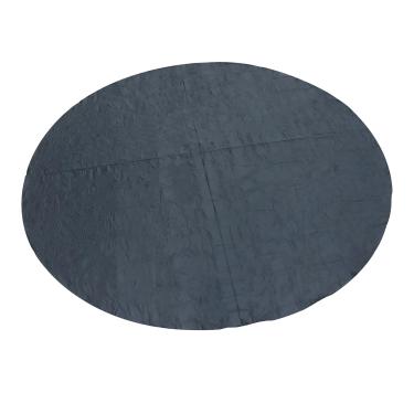 Imagem de Forro de piscina de 3,5 m, tapetes de piscina para fundo de piscina, almofada de piscina redonda resistente para piscinas acima do solo, sem costura, conforto, preto