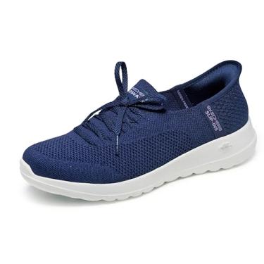 Imagem de Skechers Tênis feminino Go Walk Joy Abby Hands Free Slip-ins, Azul marino, 10