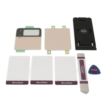 Imagem de Tampa traseira de substituição de vidro traseiro Porta de caixa de vidro com fita pré -instalada Ferramentas de lente da câmera para galáxy z flip 4 z flip 4 5g f721 (Dourado)