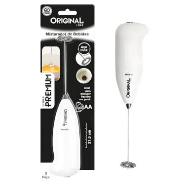 Imagem de Mixer Original Misturador Elétrico Portátil com Haste Inox – Ideal para Whey, Shakes, Cappuccino e Café Cremoso – Leve, Potente e Pronto para Usar em Qualquer Lugar