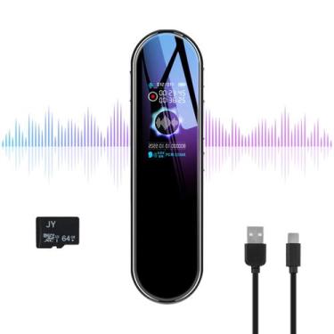 Imagem de Gravador de voz digital Tccomi 64GB com reprodução e leitor de MP3