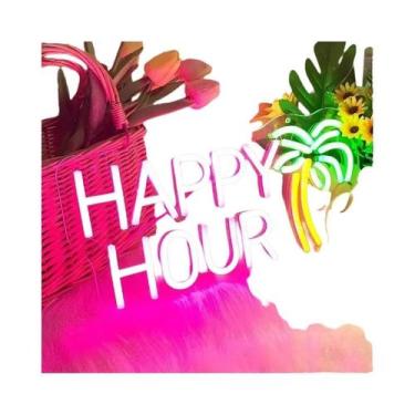 Imagem de Letreiro Neon Para Decoração De Parede Feliz Aniversário Letreiro Reut