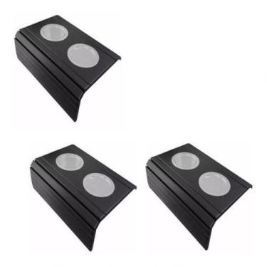 Imagem de Kit 03 Esteira Decorativa Laqueada Sofá Copo Alumínio Preta - M A SORP