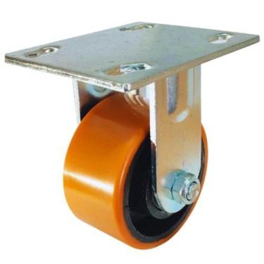 Imagem de Rodizio Industrial Carga Pesada 4x2 Pol. Fixo 400 Kg - TOP OPÇÕES