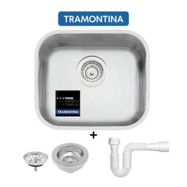 Imagem de Cuba Tramontina Aço Inox Prime 40x34x17 Número N 0 Cozinha Pia Lavínia