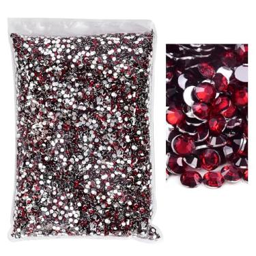 Imagem de Blinginbox 50.000 peças de strass flatback, strass de resina não hotfix grande quantidade atacado para artesanato faça você mesmo design criativo, roupas, maquiagem, arte de unhas (2 mm = 0,2 cm, Dk