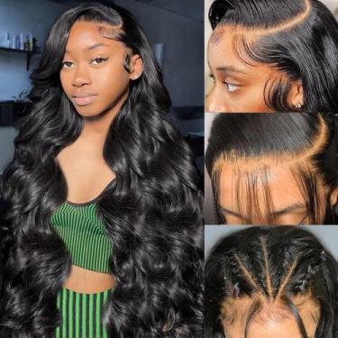 Imagem de Perucas frontais de renda Wingirl Body Wave 20 polegadas com 180% de d