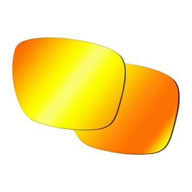 Imagem de VisionGlobal Lente de reposição laranja espelhada polarizada para Ray-Ban Meta RW4009 Wayfarer, óculos de sol, homens e mulheres