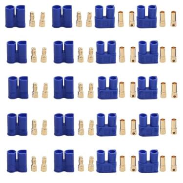 Imagem de Lasmo 10 Pairs EC3 Battery Connector Plugs,3.5mm Banana Plug Female Male Bullet Connector RC ESC LIPO Battery Electric Motor Airplane Quadcopter Parts DIY