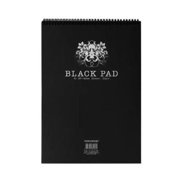Imagem de Caderno De Desenho Preto 32 Folhas A4/A5 120GSM Encadernado Em Espiral