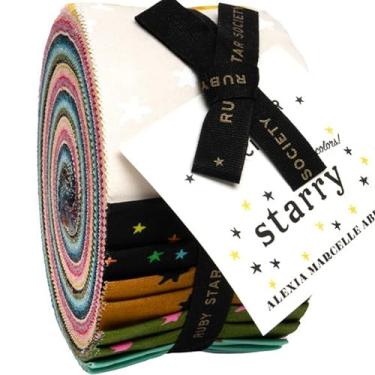 Imagem de Novas tiras de tecido Starry Jelly Roll 40 6.3 cm x 106.7 cm por Alexia Abegg para Ruby Star Society RS4109JRN