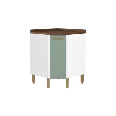 Imagem de Balcão de Cozinha Modulado Bella Canto c/ 1 Porta Verde - Bertolini