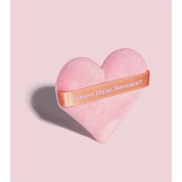 Imagem de Quem Disse, Berenice? Esponja para Pó em Formato de Coração, Rosa, Macia para Aplicação de Pó Facial