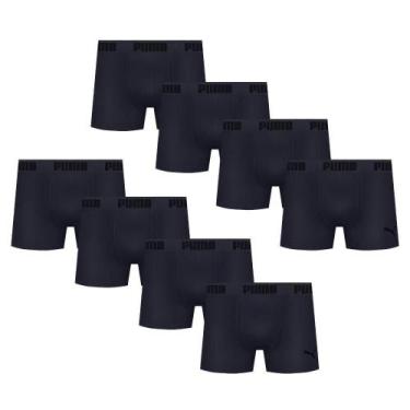 Imagem de Kit Com 8 Cuecas Boxer Box Sem Costura Masculina Adulta Em Microfibra 