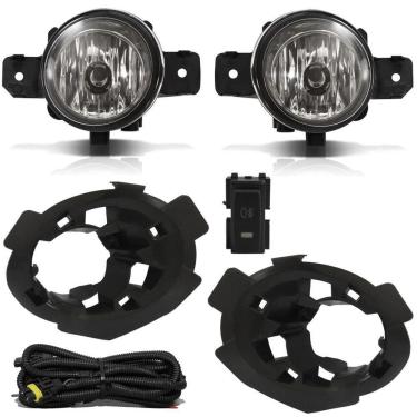 Imagem de Kit Farol de Milha Renault Master 15/2020 Moldura Botão