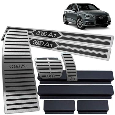 Imagem de Pedaleira Auto Descanso Soleira Audi A1 2011 A 2018 Preto 2P
