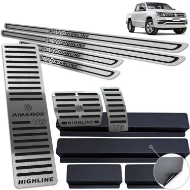 Imagem de Pedaleira Soleira Descanso Preto Amarok V6 Highline 2018 20