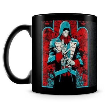 Imagem de Caneca Personalizada Assassin's Creed Unity - Porcelana Preta - 325ml 